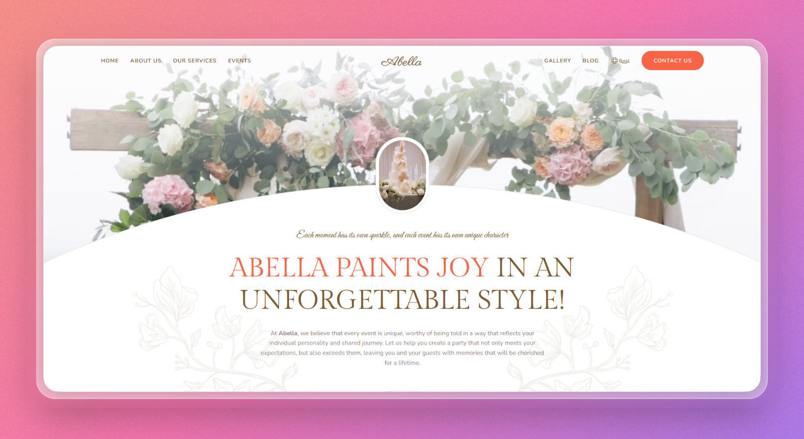 The abella Image Designed screenshots by pika.style
