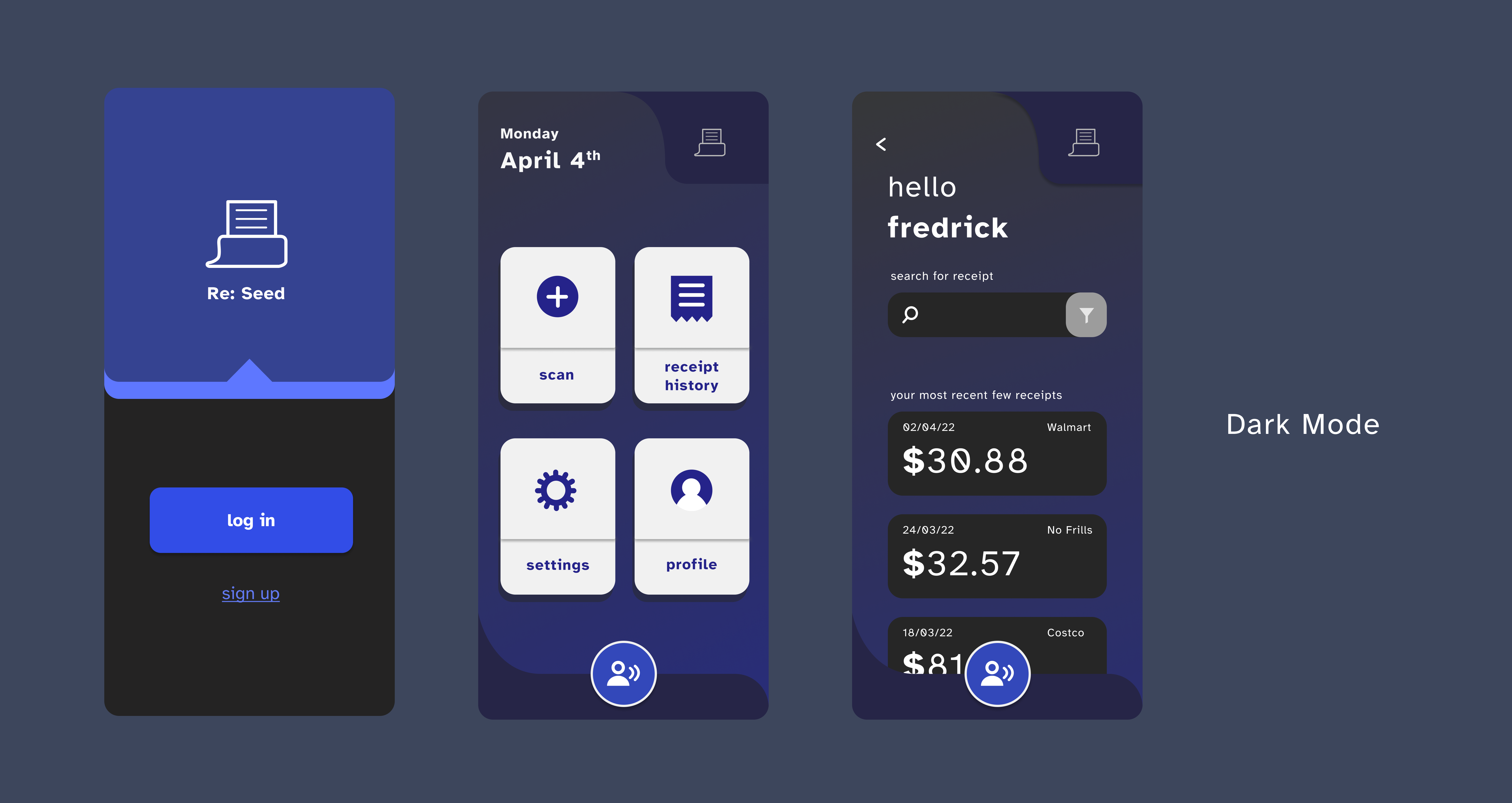 Re: Seed dark mode screens