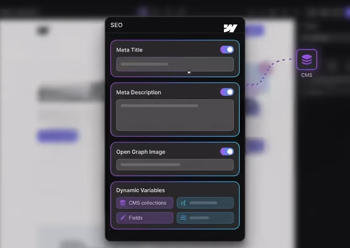 Webflow SEO Panel