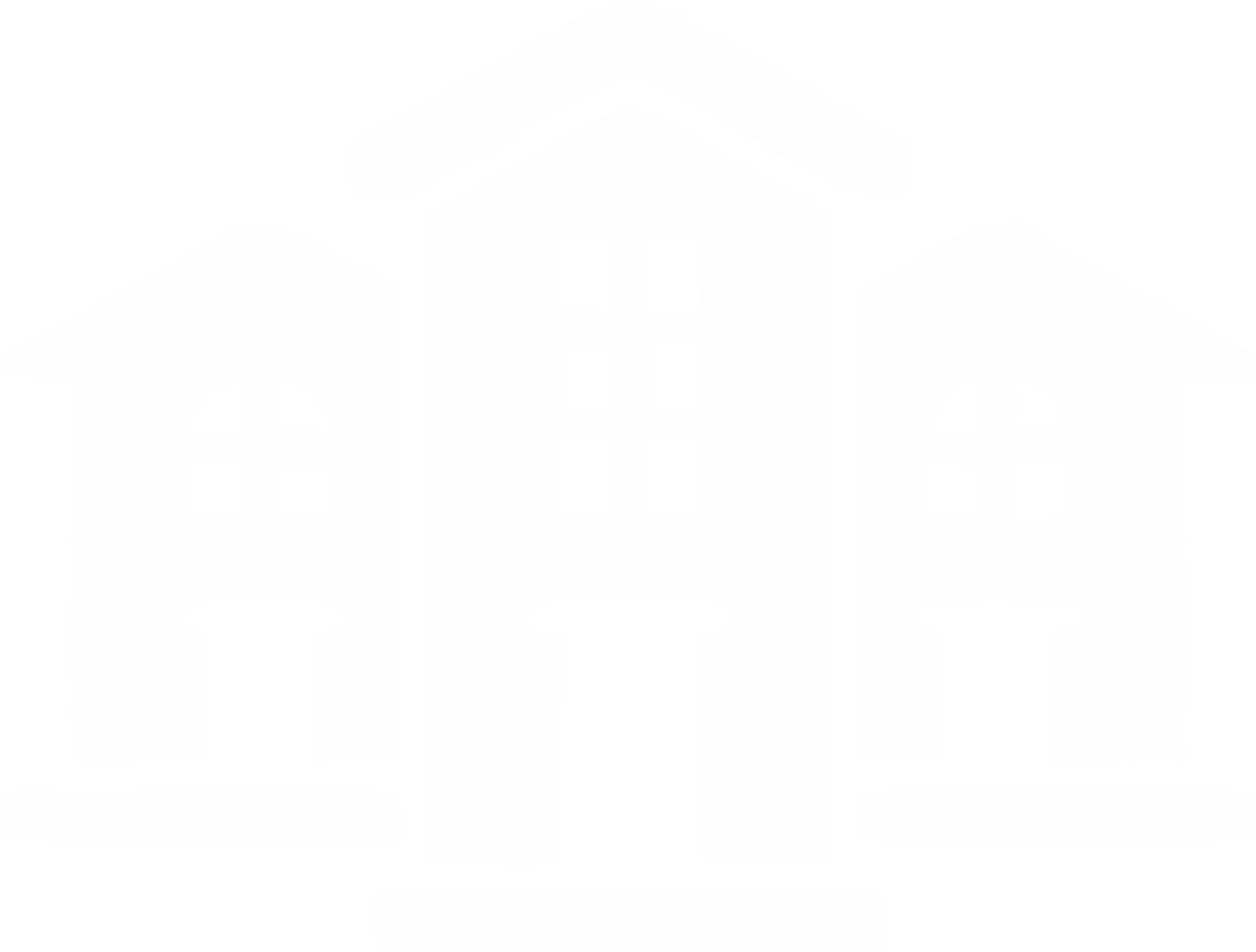 Icon of three connected residential buildings with multiple windows and doors.