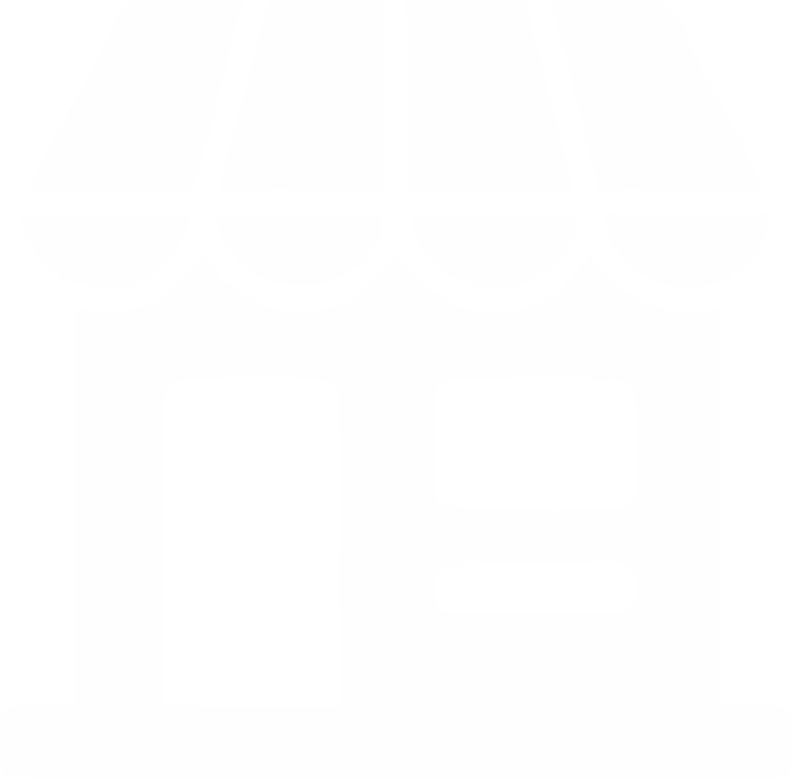 Black and white icon of a retail store with an awning, door, and window.