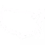 White outline map of the contiguous United States on a black background.