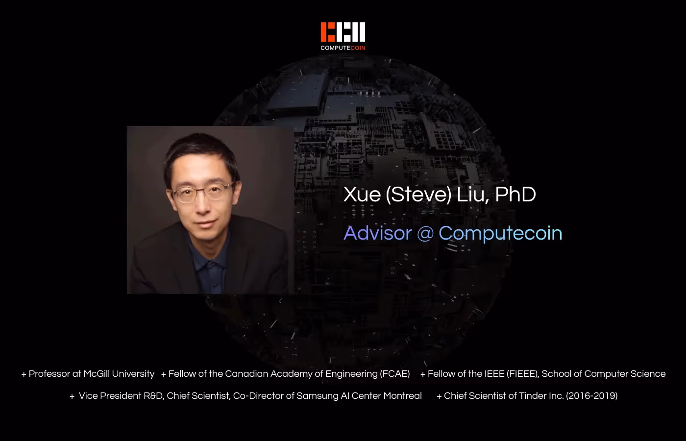 Fellow of the Canadian Academy of Engineering Steve Liu Joins Computecoin’s Advisory Board