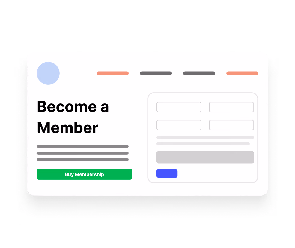 Embeddable sign-up widget