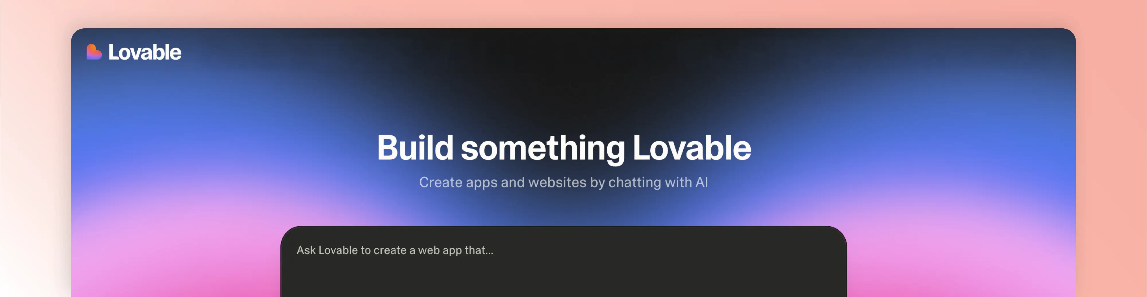 Lovable AI app builder for creating directory web apps quickly from prompts.