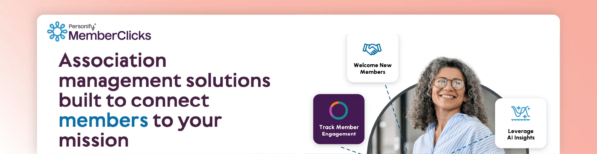 MemberClicks association management software for member engagement, onboarding, and AI insights.