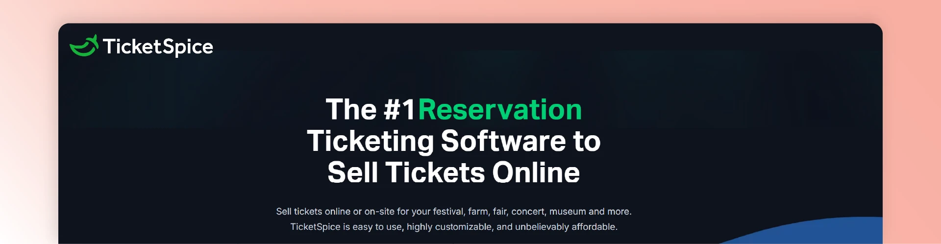 TicketSpice event registration software for online and onsite ticket sales.