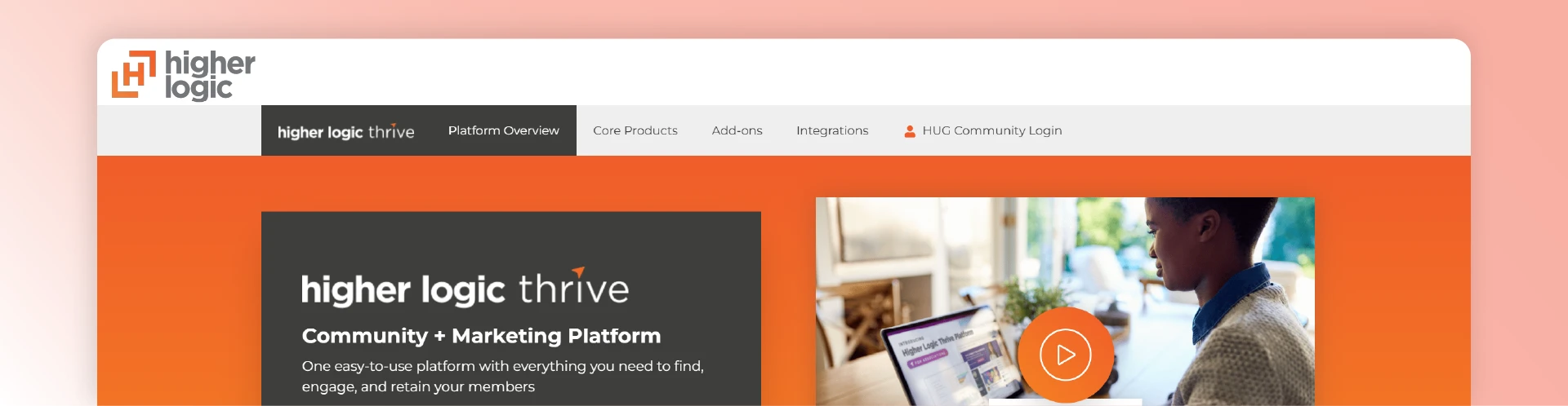 Higher Logic Thrive member engagement software for community, marketing, and retention.