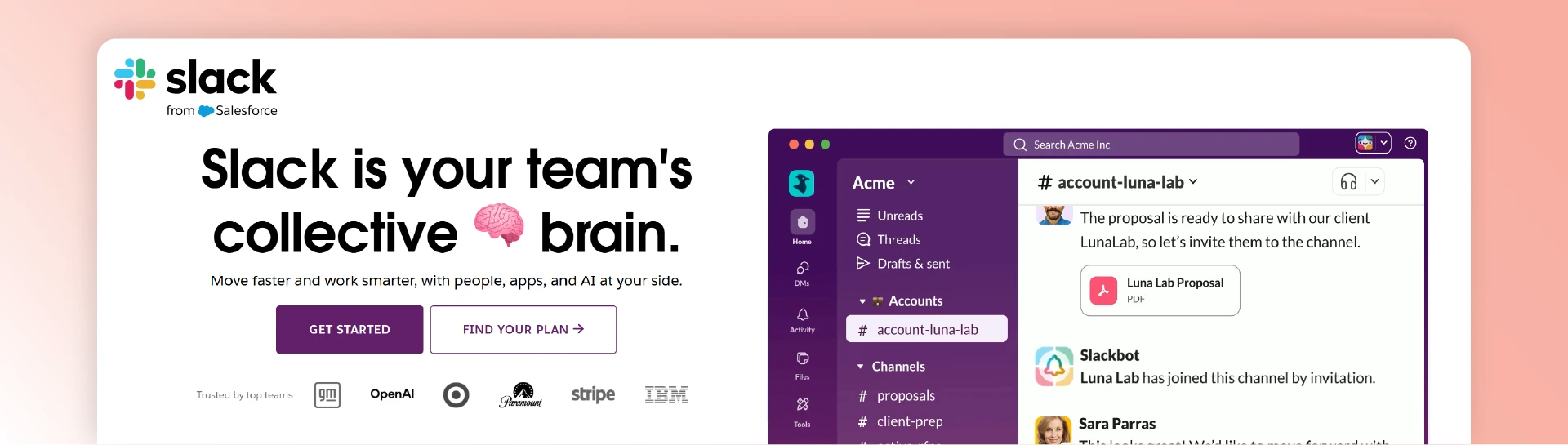 Slack adapted as member engagement software for team and community communication.