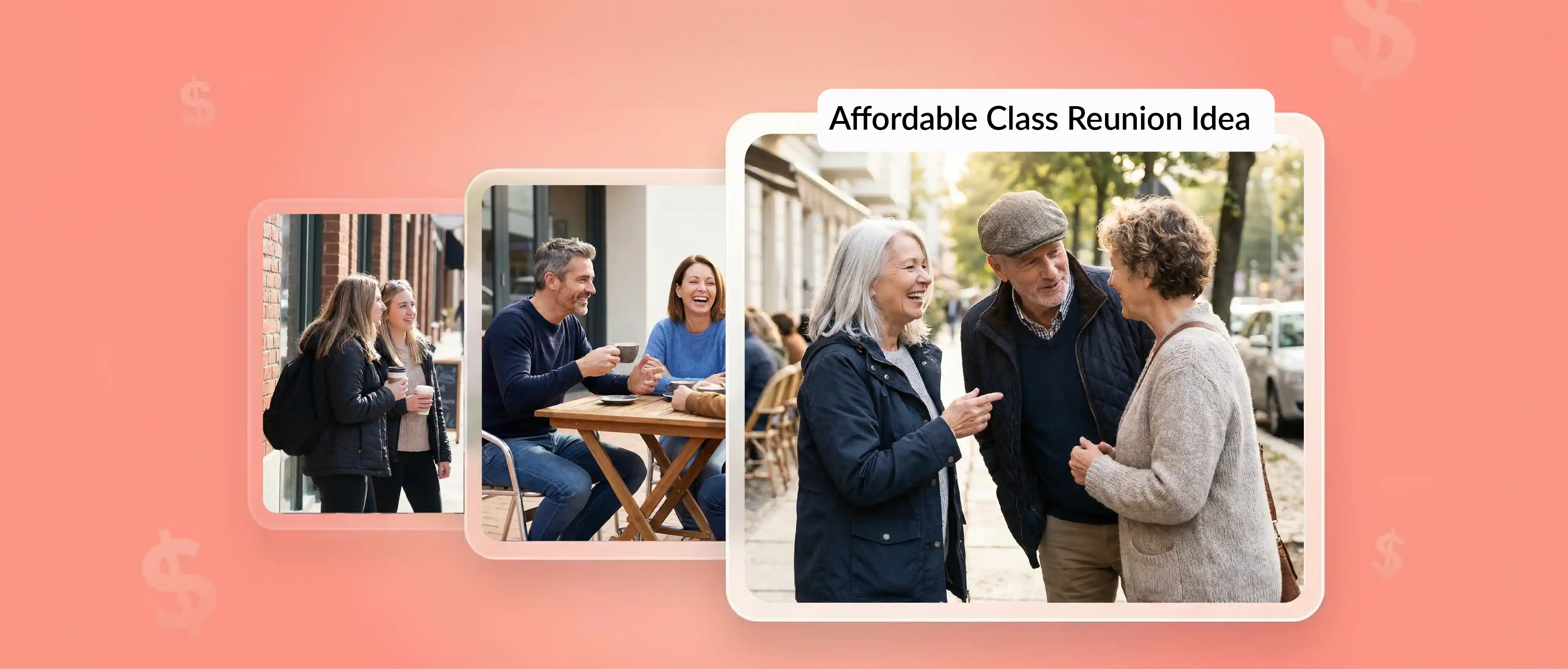 Class reunion ideas for affordable meetups with casual coffee chats and small group conversations.