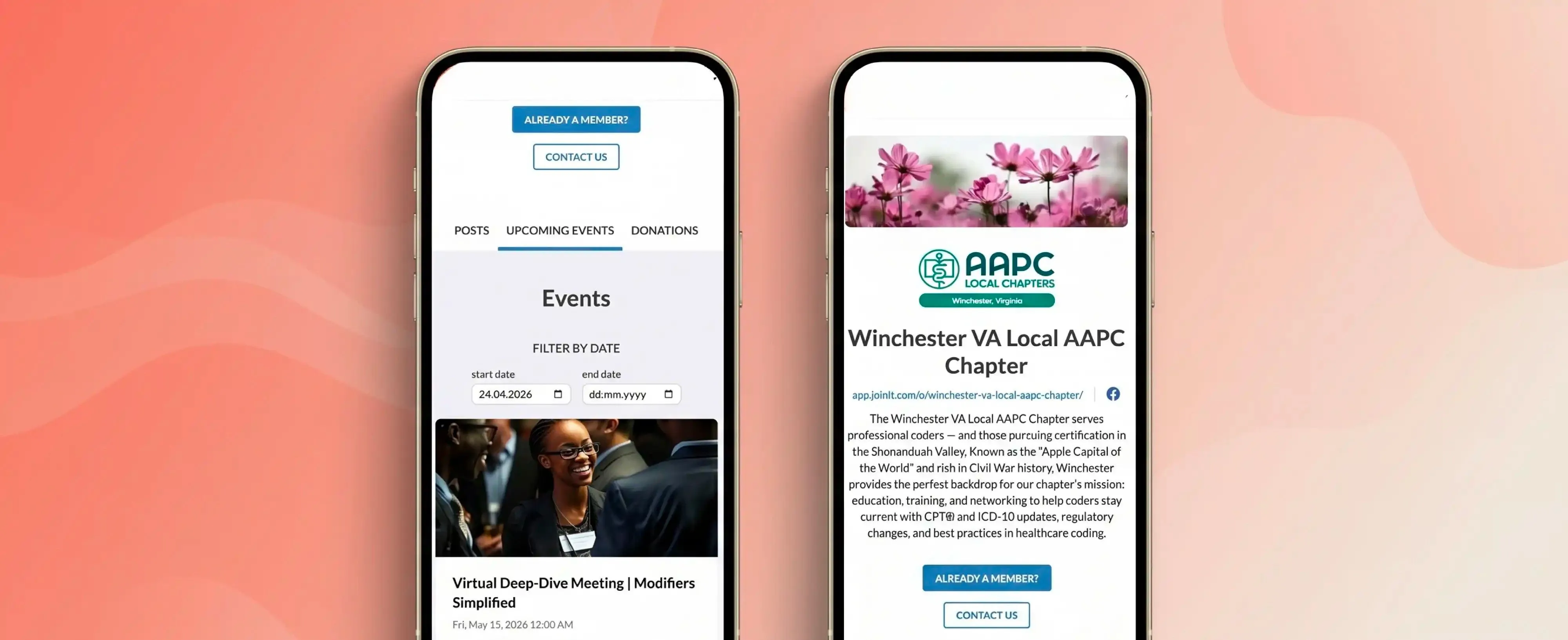 Mobile View - Winchester VA Local AAPC Chapter