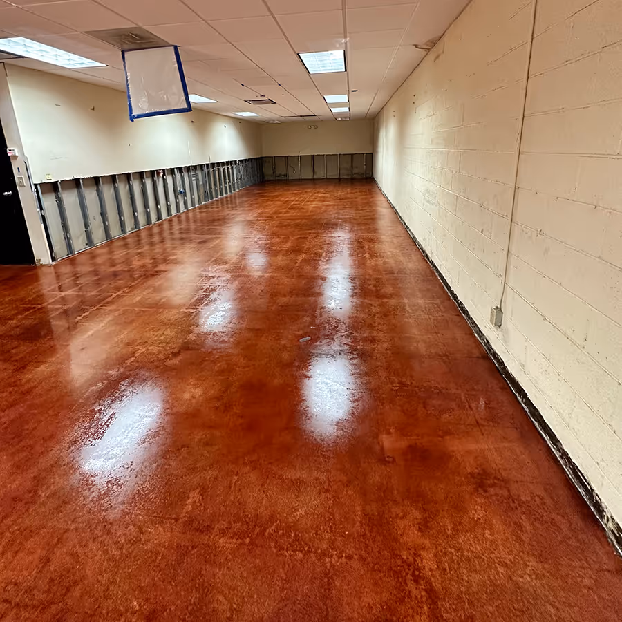 Red Polished Concrete Dye