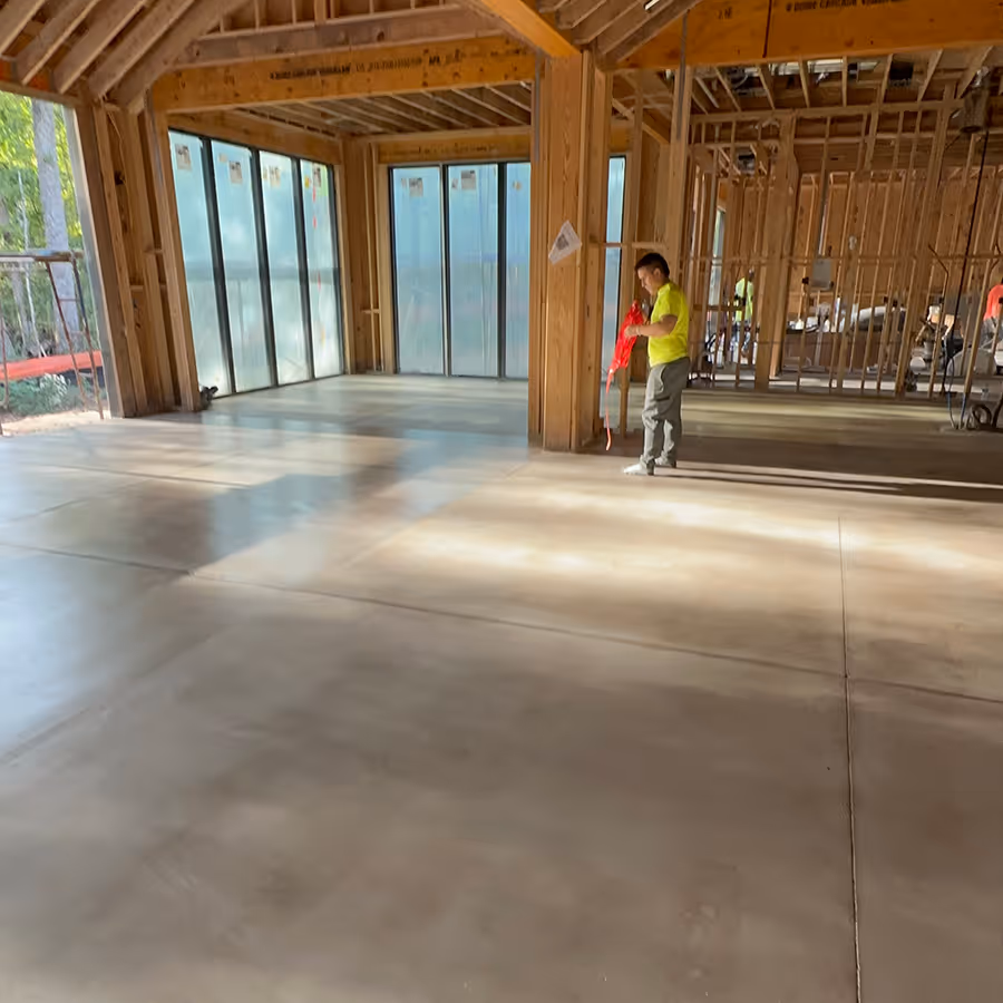 Polished Concrete Inside A House In Atlanta