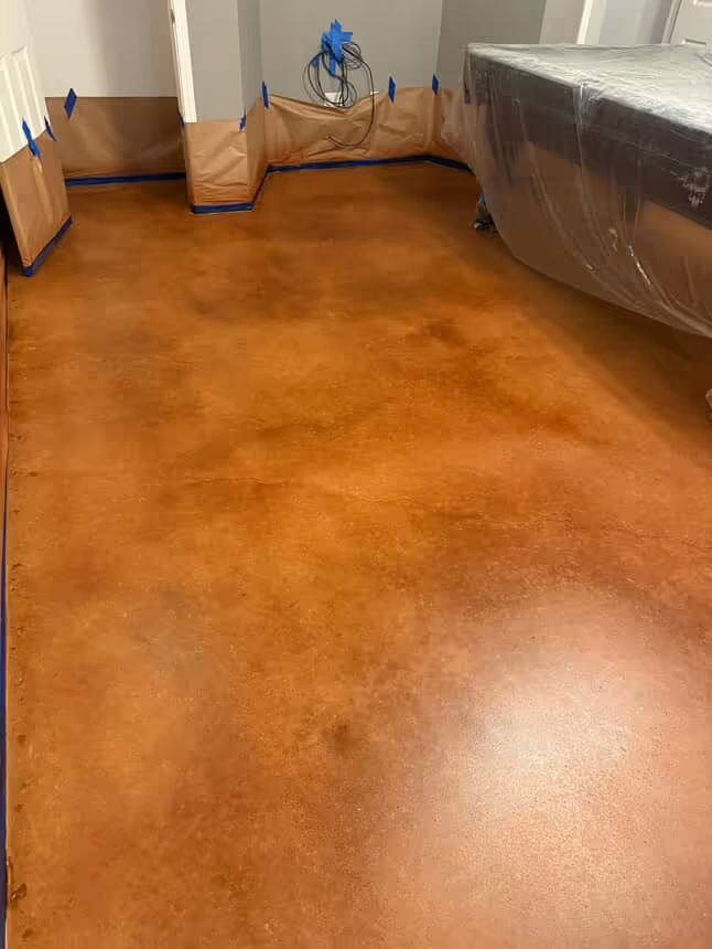 Rustic Looking Microcement Floor