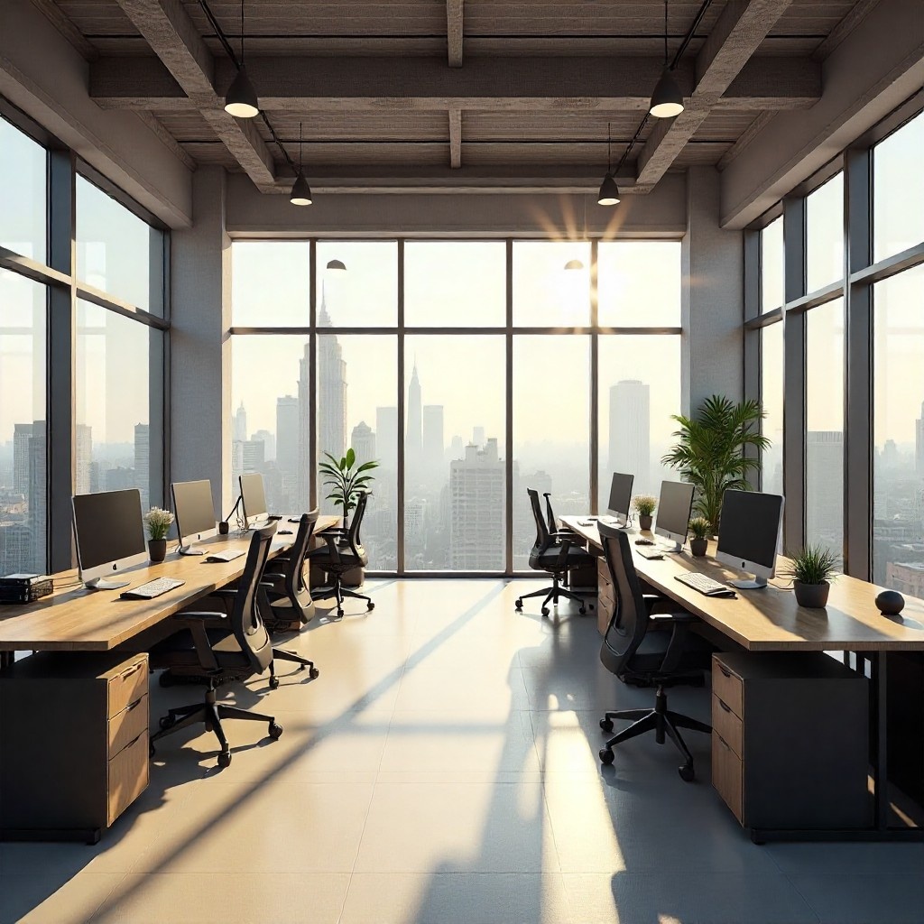 Completed Office Interior Fit-out - Millwork Project