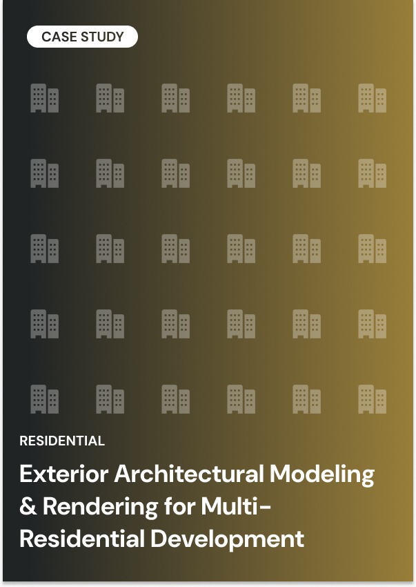 Exterior Architectural Modeling & Rendering for Multi-Residential Development