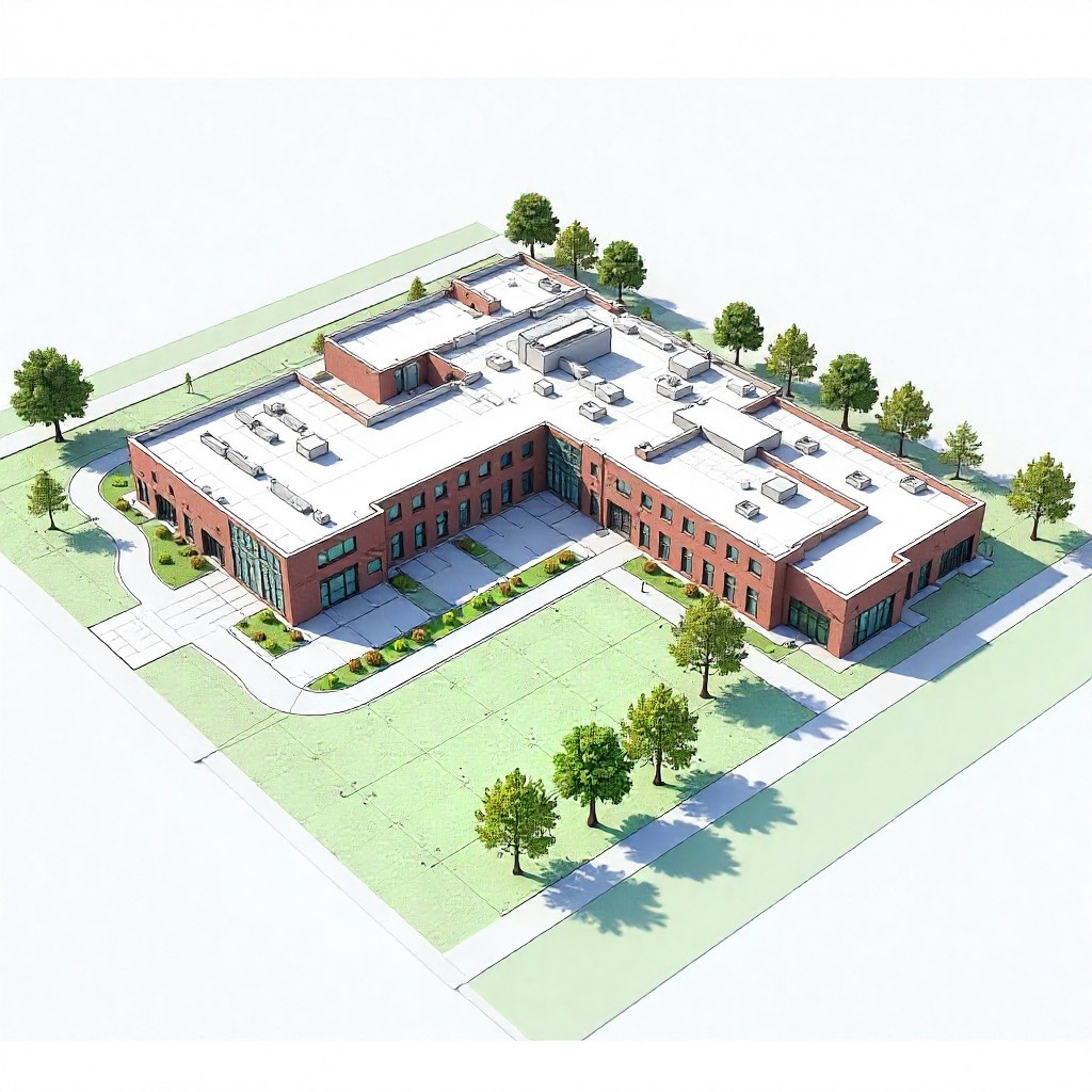 6,23,500 Sq. Ft. School Infrastructure Project, USA - Electrical BIM Modeling & Shop Drawing Support