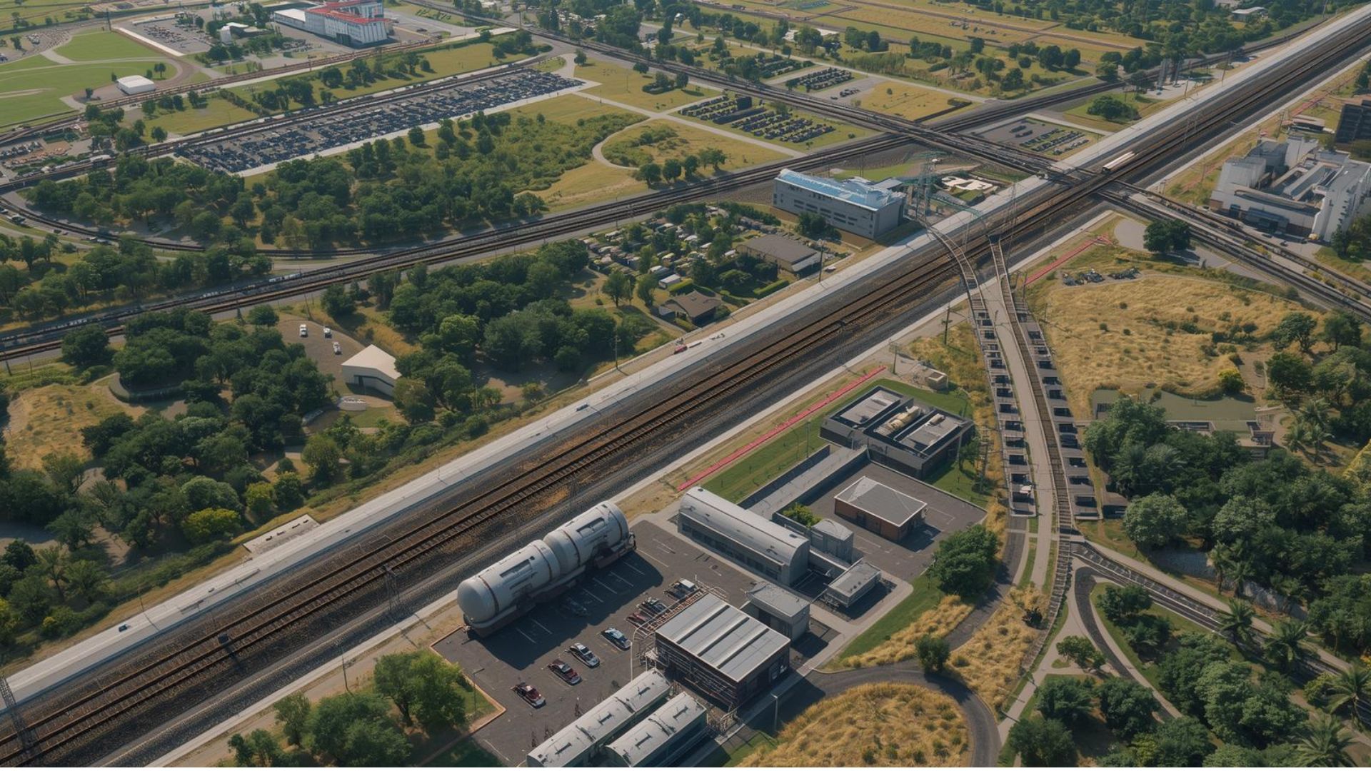 Completed Rail Corridor Terrain Modeling Using InfraWorks - BIM & VDC Coordination