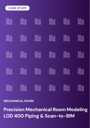 Precision Mechanical Room Modeling LOD 400 Piping & Scan-to-BIM