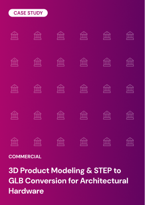 3D Product Modeling & STEP to GLB Conversion for Architectural Hardware