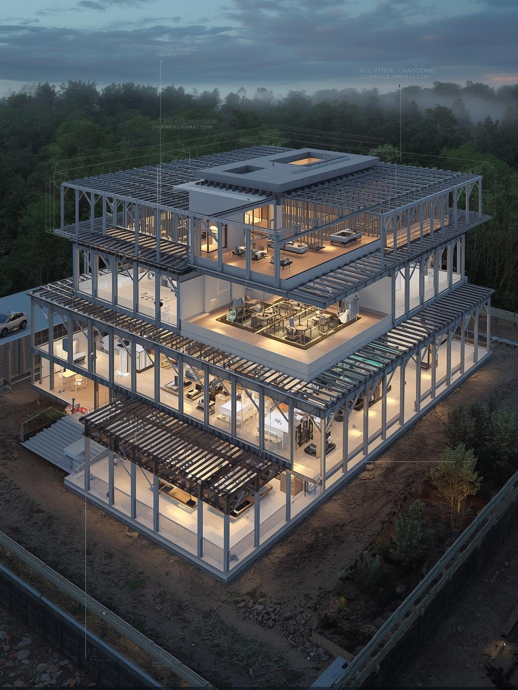 73,700  Sq. Ft. Residential Project - Clash Detection & CFS Stud Wall Shop Drawings