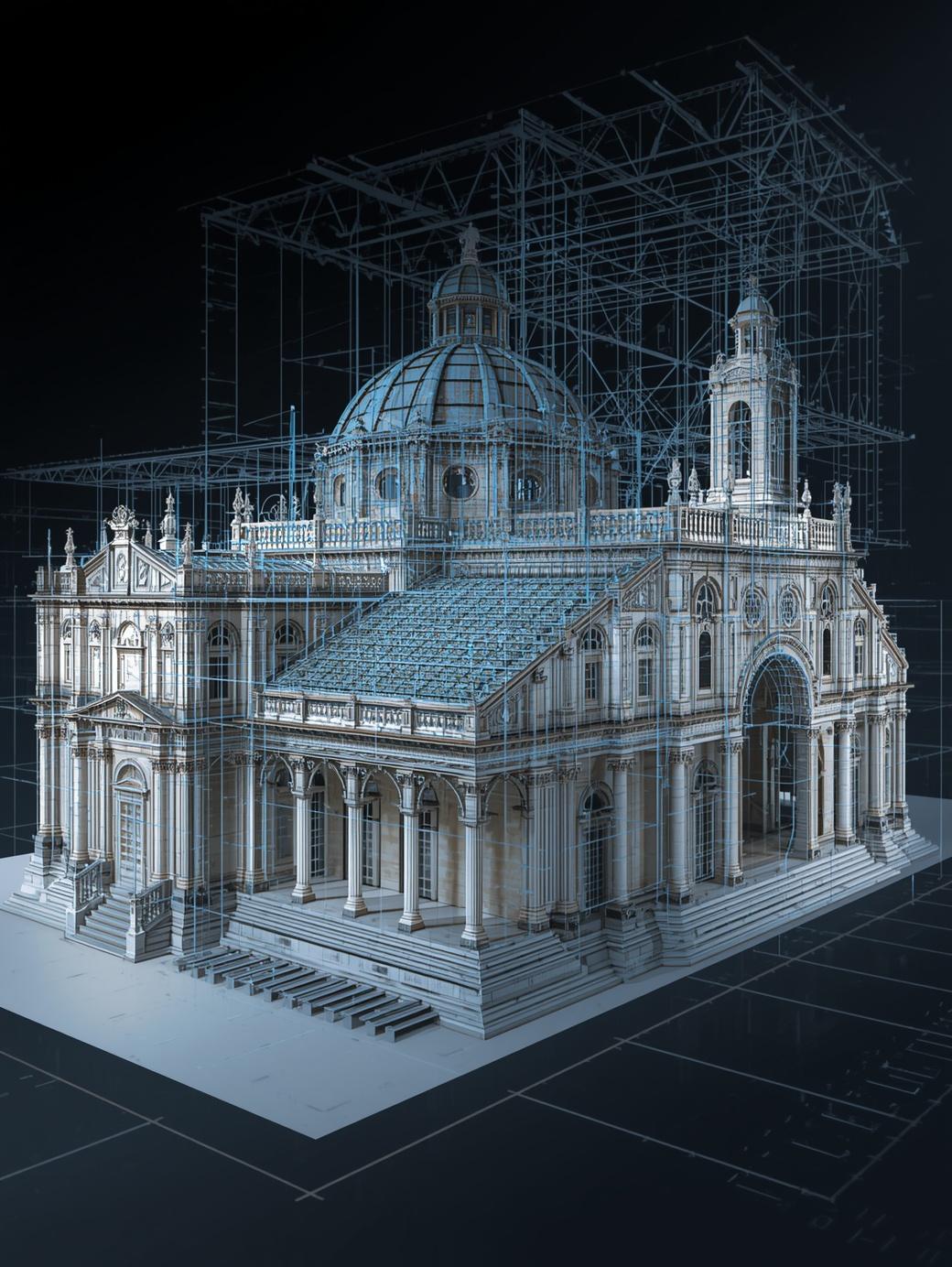 11,000 Sq. Ft. Point Cloud to BIM Conversion for a Religious Facility