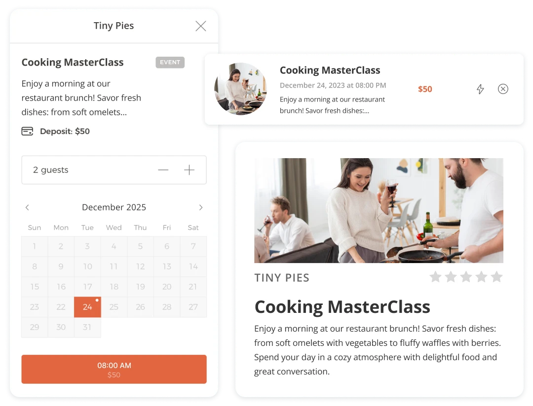 Screenshot of Hostme event planning app to show how it can help make any event a success