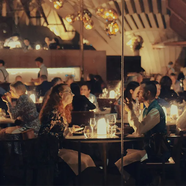 Guests waiting for their table at a restaurant