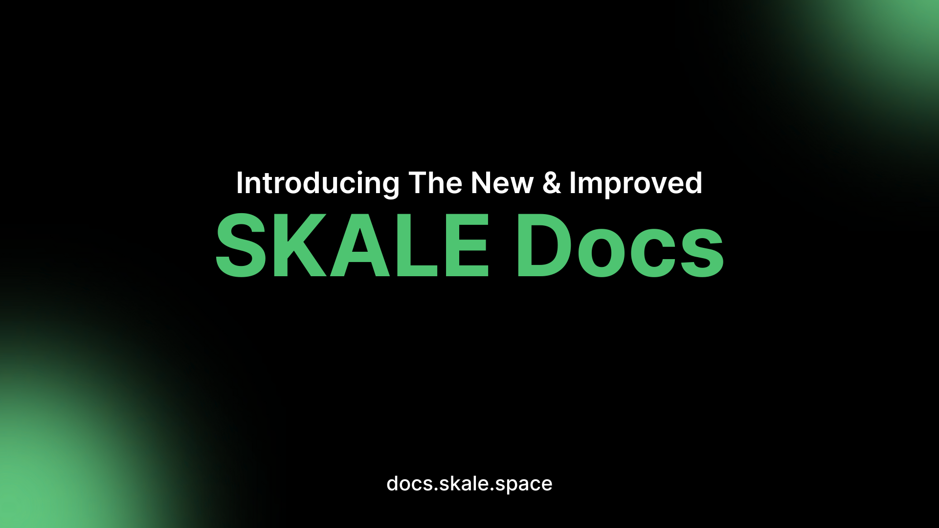 Introducing The New SKALE Docs