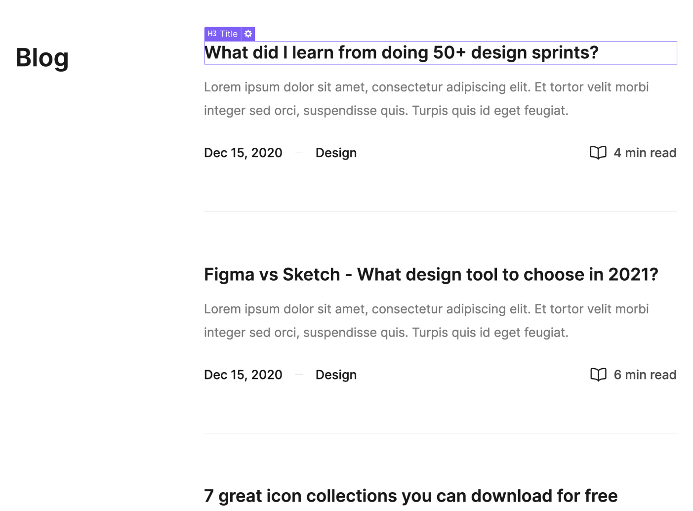 CMS Content - Portfolio Z Webflow Template