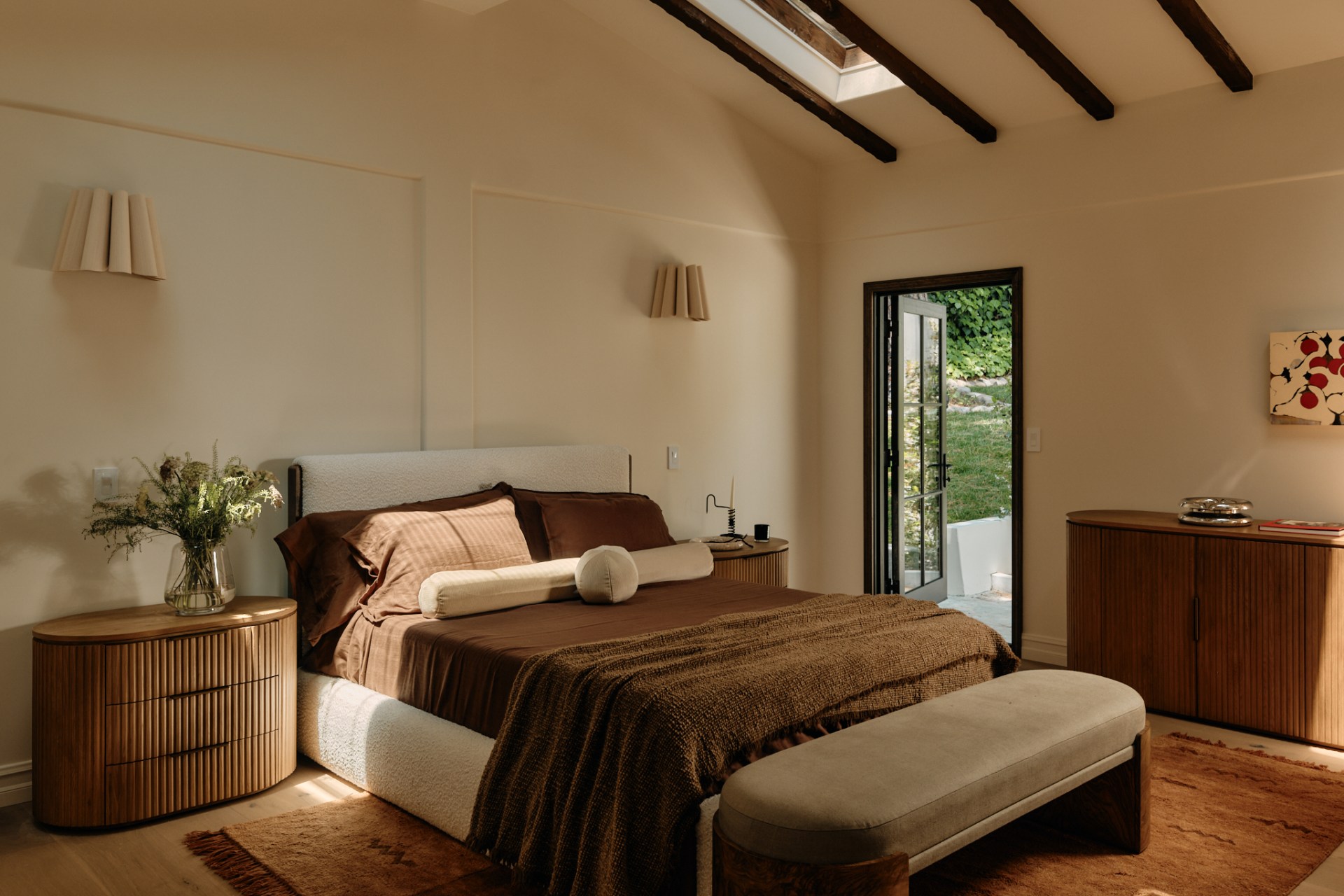 A bedroom. Photographed by Nils Timm.