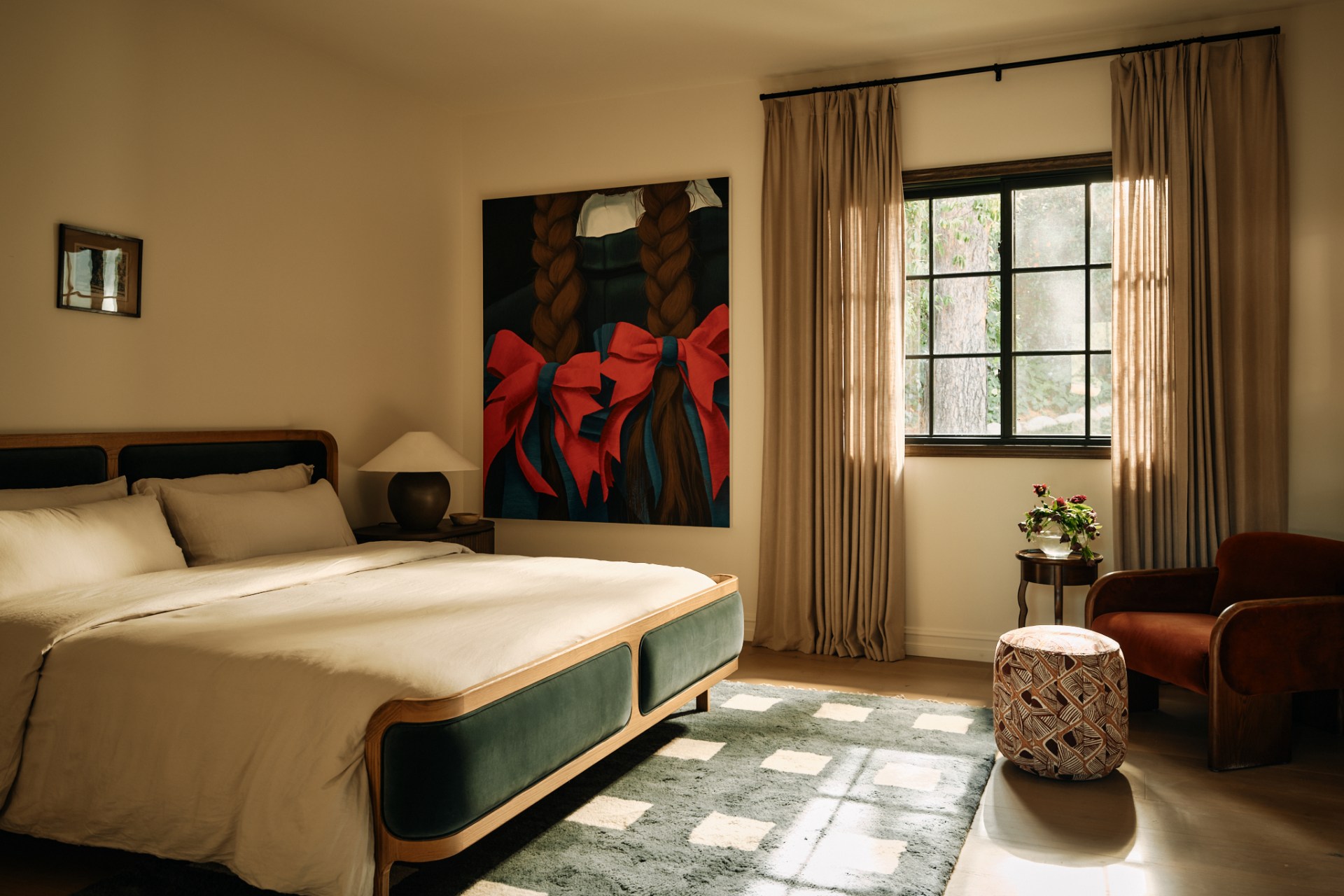 A bedroom. Photographed by Nils Timm.