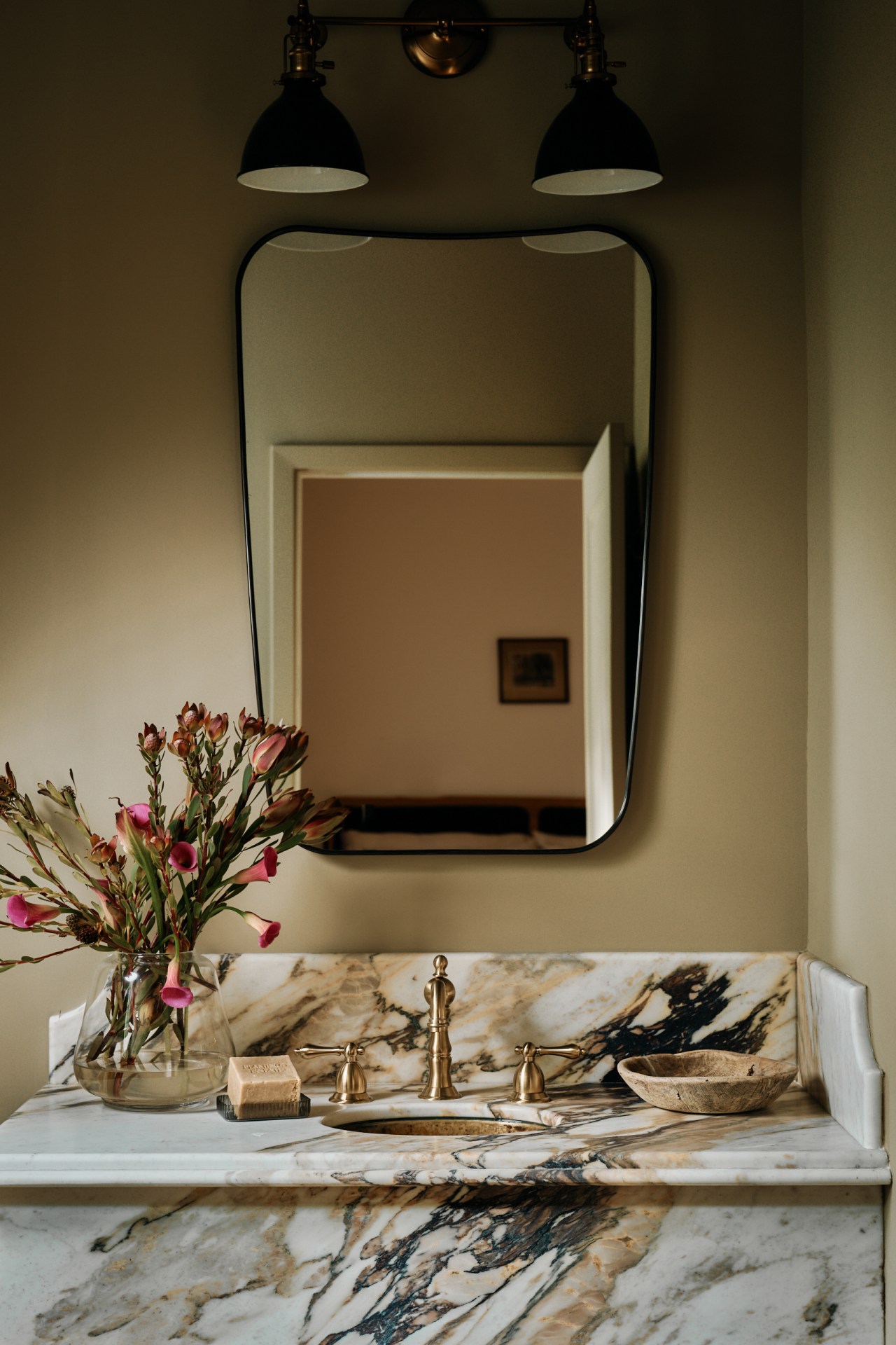 A bathroom. Photographed by Nils Timm.
