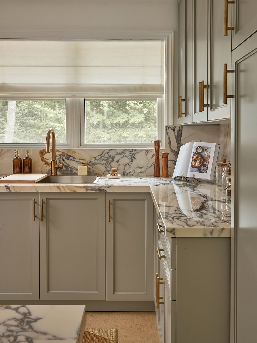 sage green cabinets