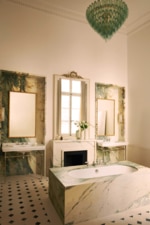 Photographed by Matthieu Salvaing, interior design and architecture by Pierre Lacroix, styled by Sarah de Beaumont. From a French designer masterfully restores an historic home in Paris