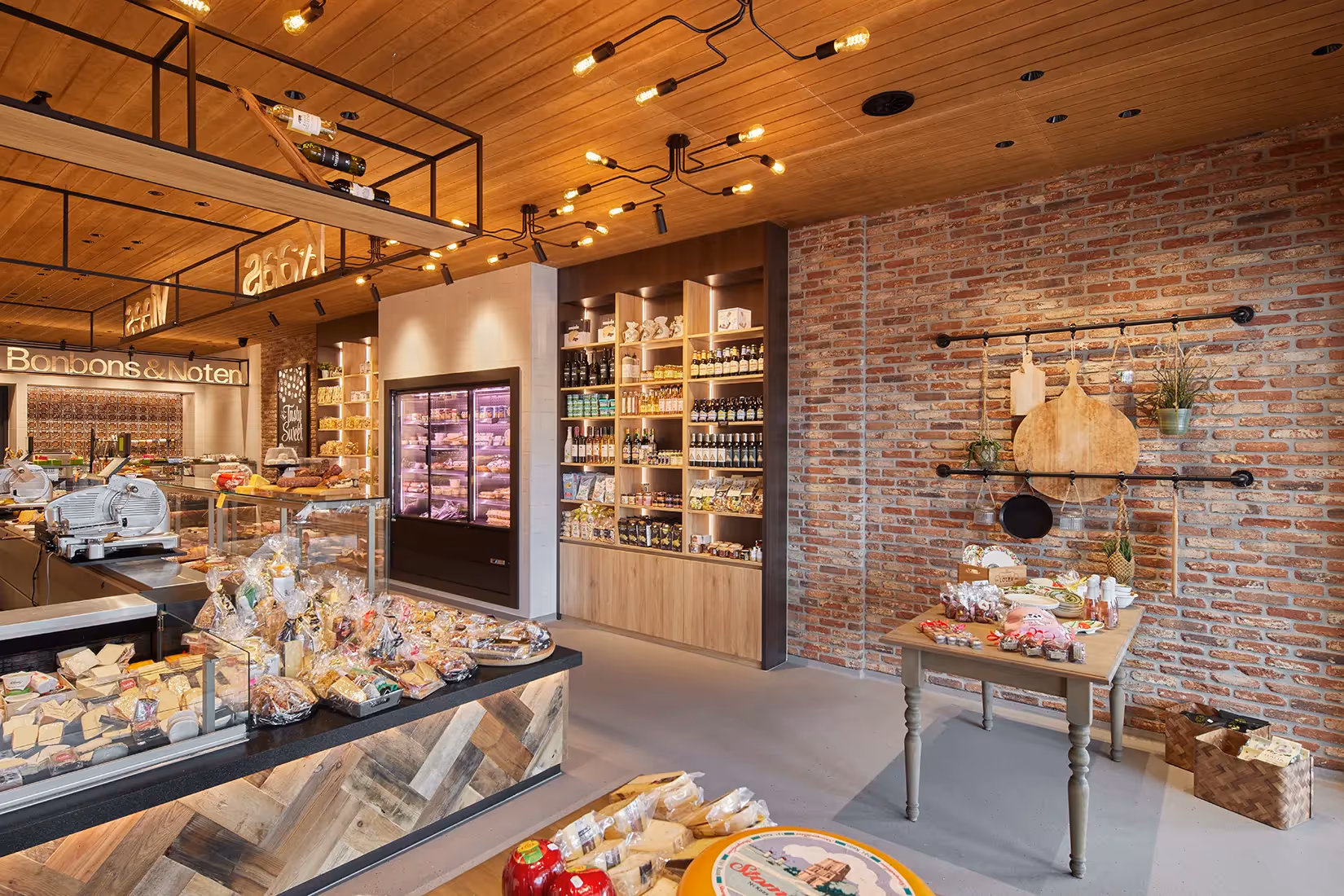 Verlichting voedingswarenspeciaalzaak