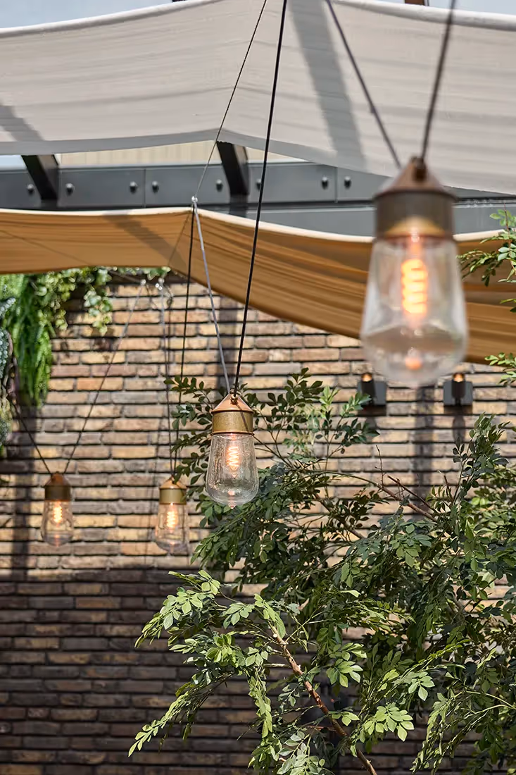 Hanglampen met filament lichtbron.