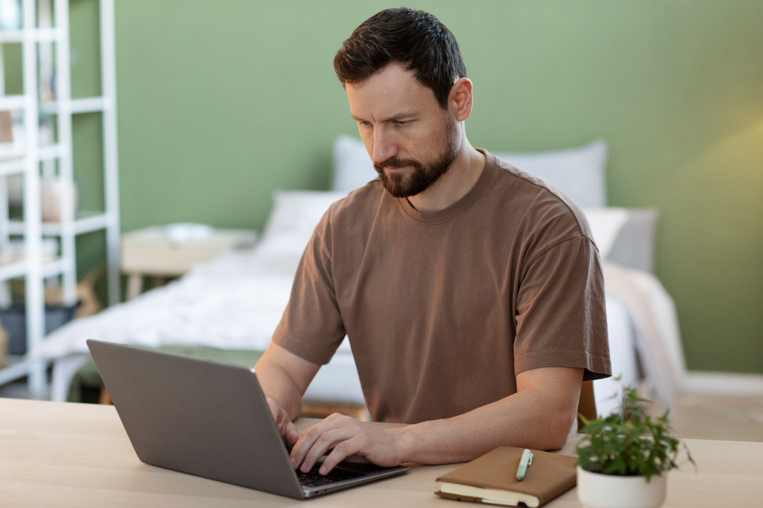 man reviewing mortgage stress test