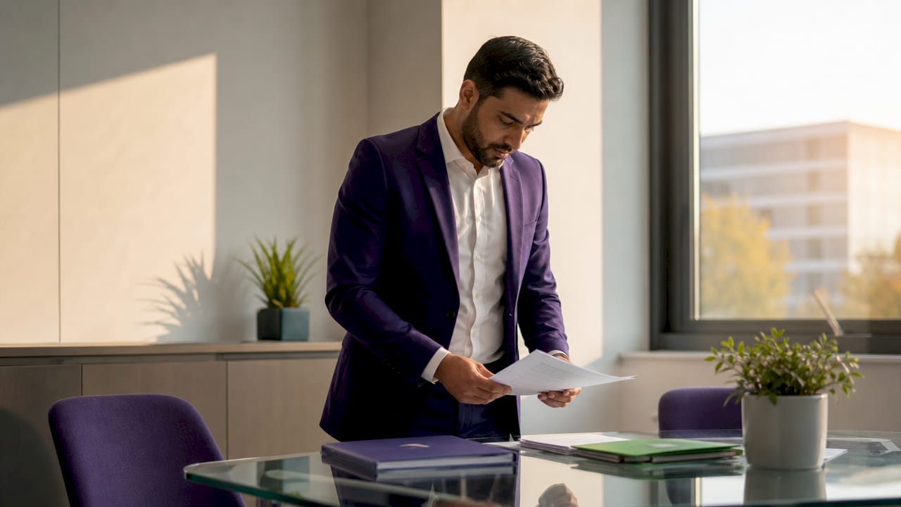 Mortgage advisor reviewing EWS1 report