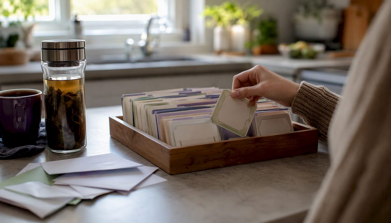 Hand selecting physical Premium Bond from tray