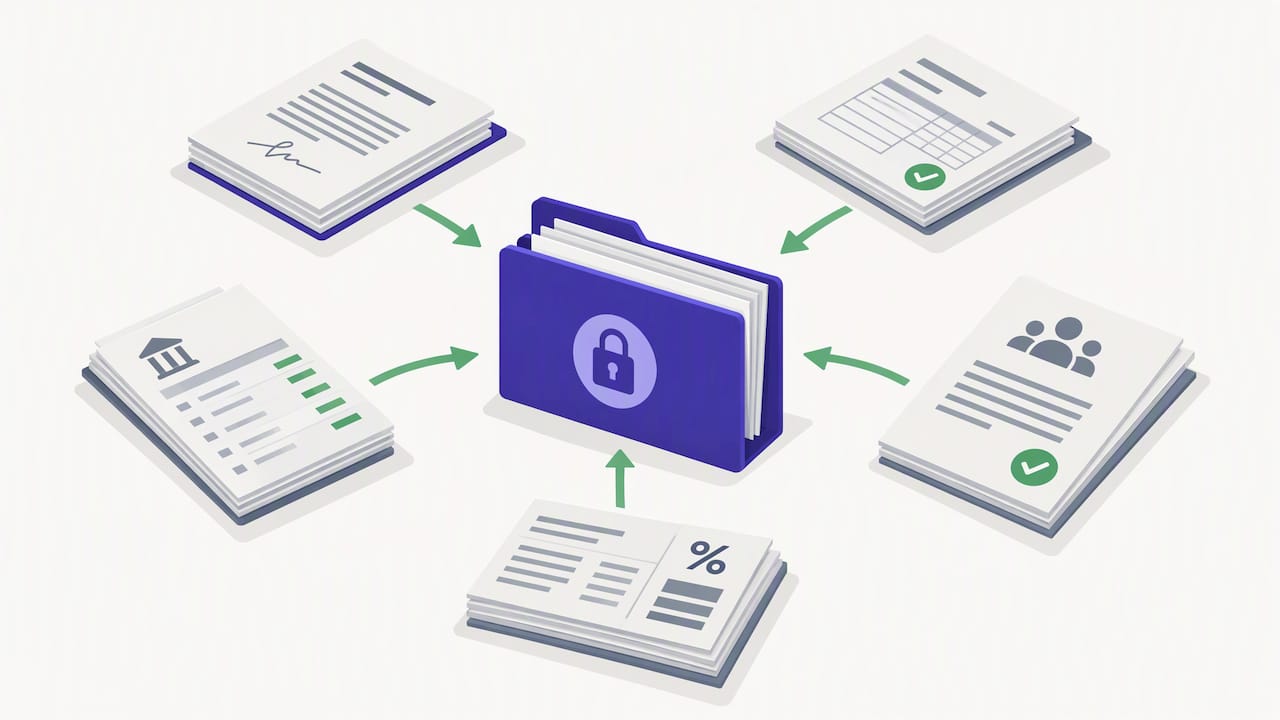 Contractor mortgage evidence bundle illustration