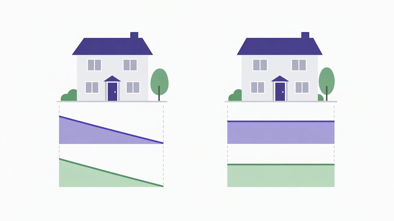 Split mortgage portions matched with two cover types