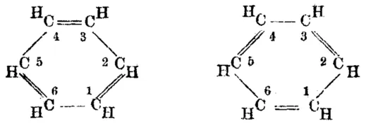 Two isomeric products of benzene