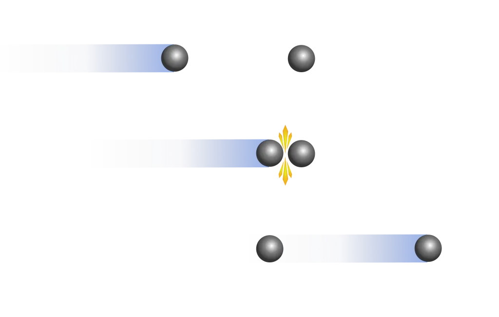 Example of an elastic collision