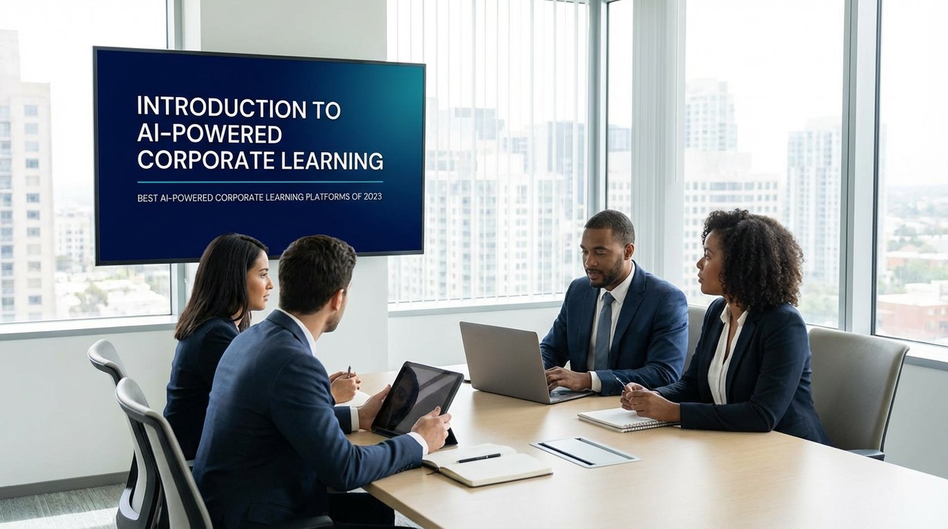 best AI-powered corporate learning platforms - Illustration for article section