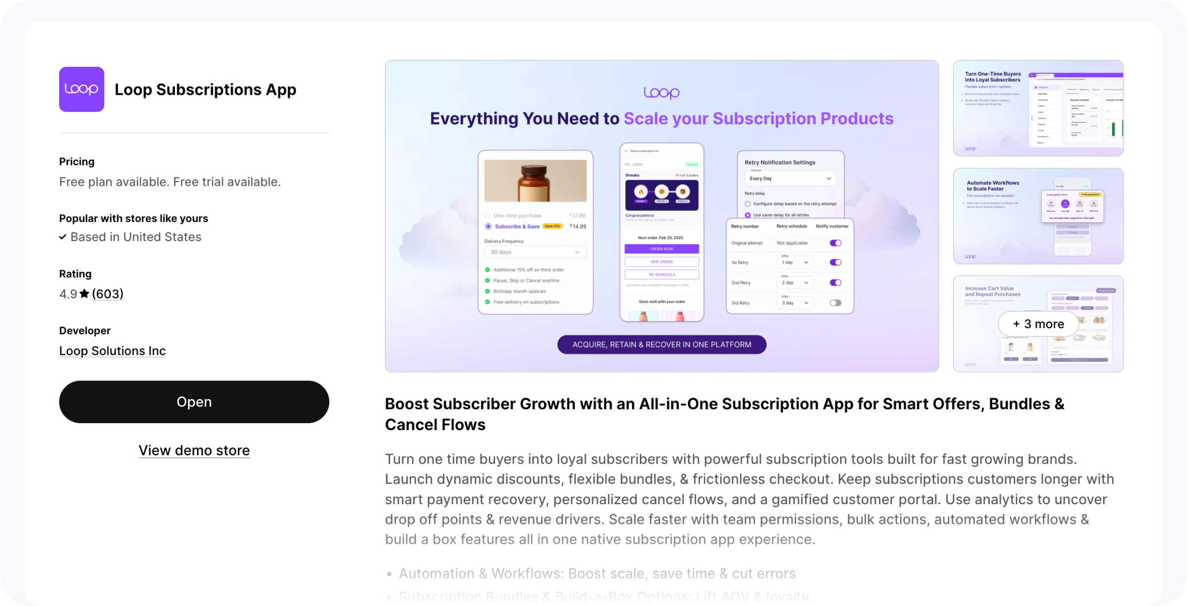 Loop Subscriptions
