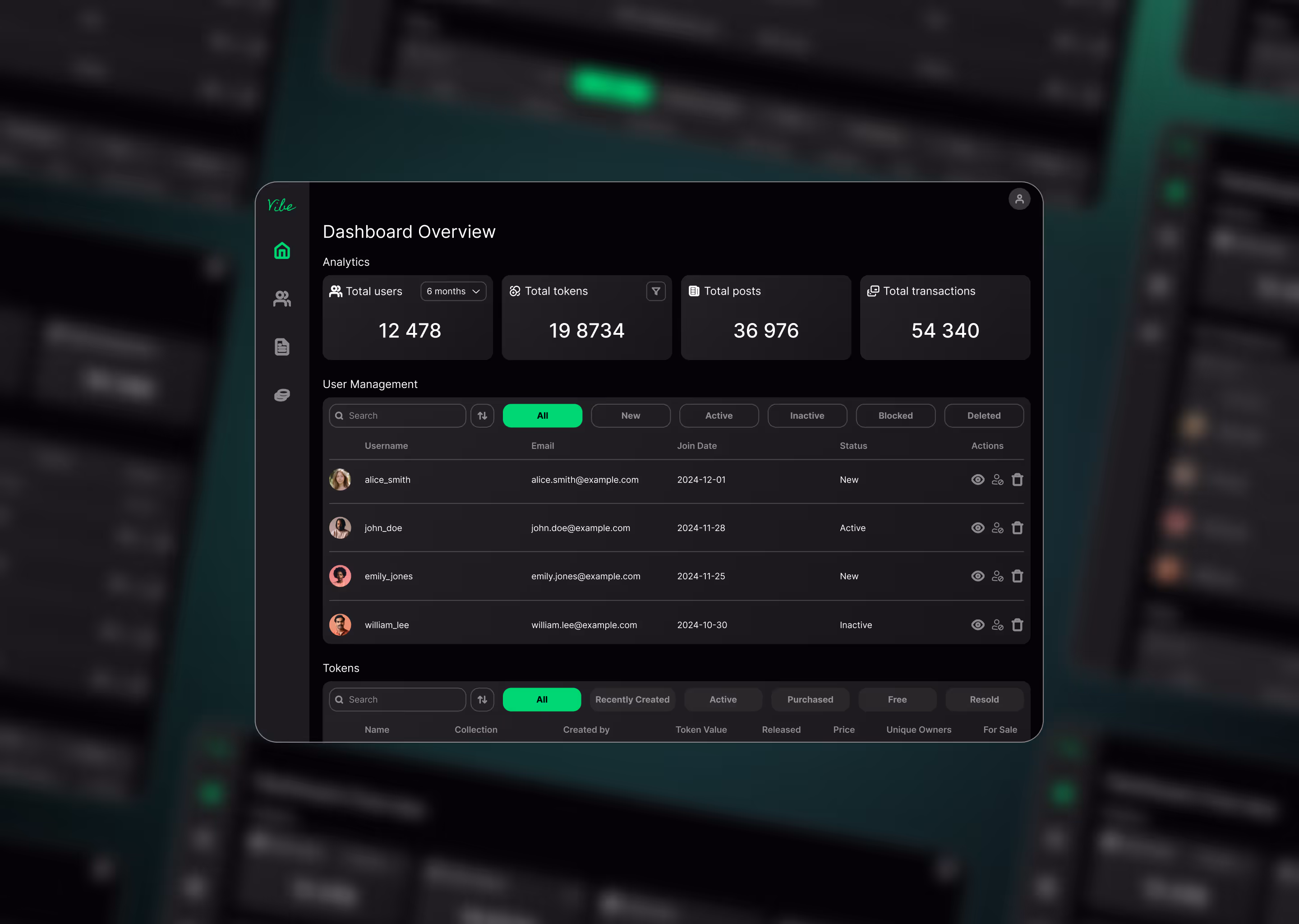 Custom NFT Ticketing Music Platform Interface