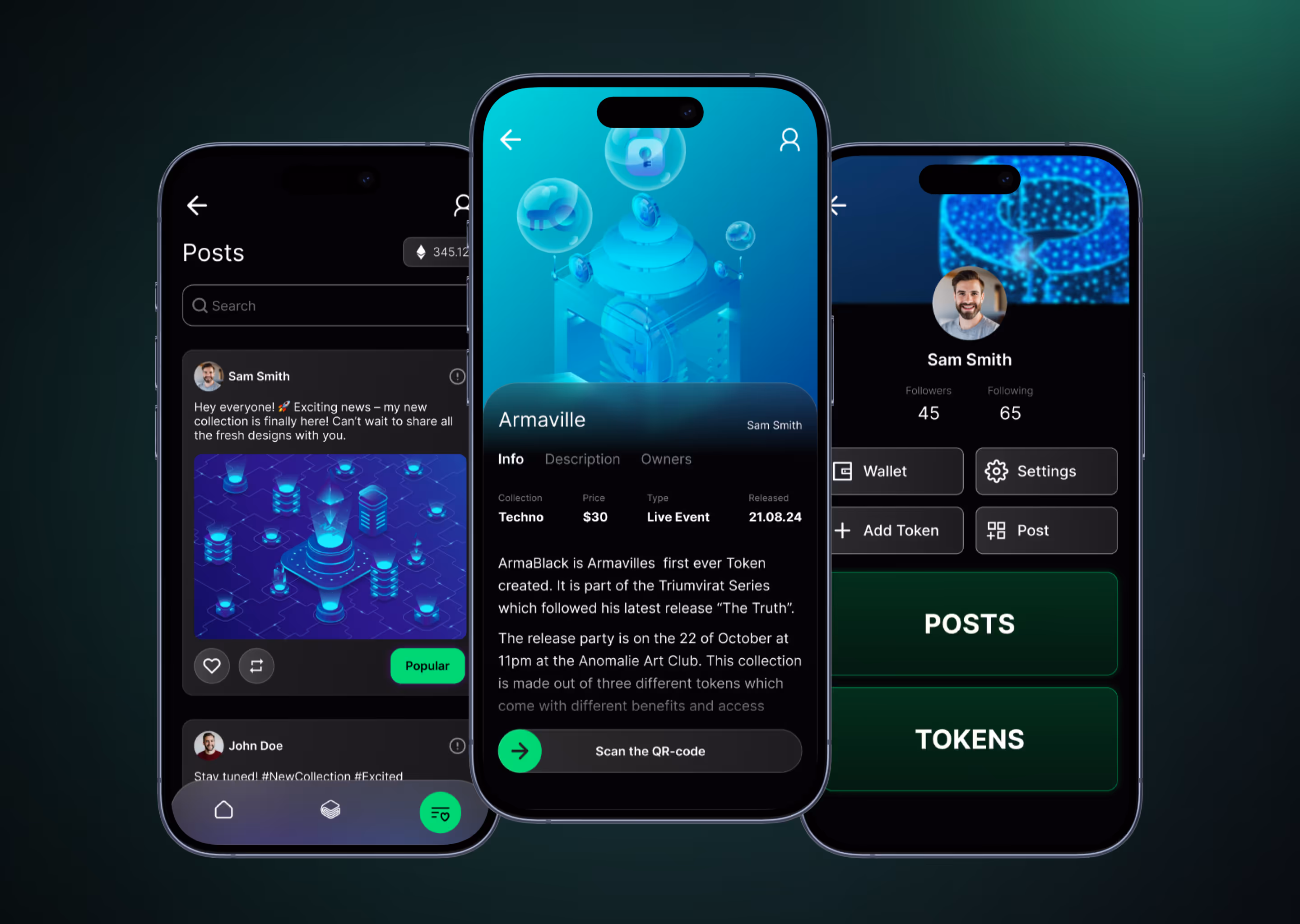 Custom NFT Ticketing Music Platform Interface