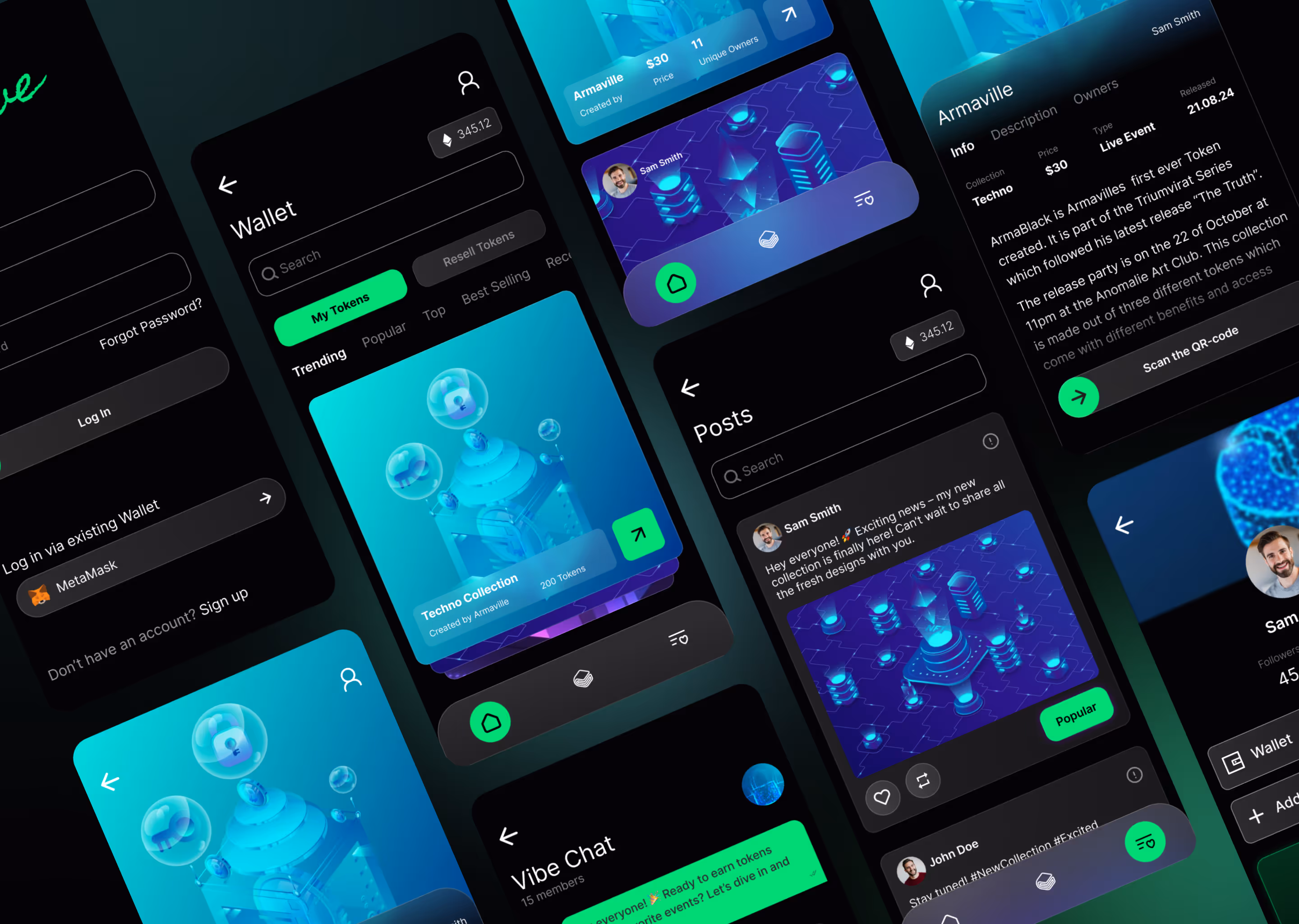 Custom NFT Ticketing Music Platform Interface