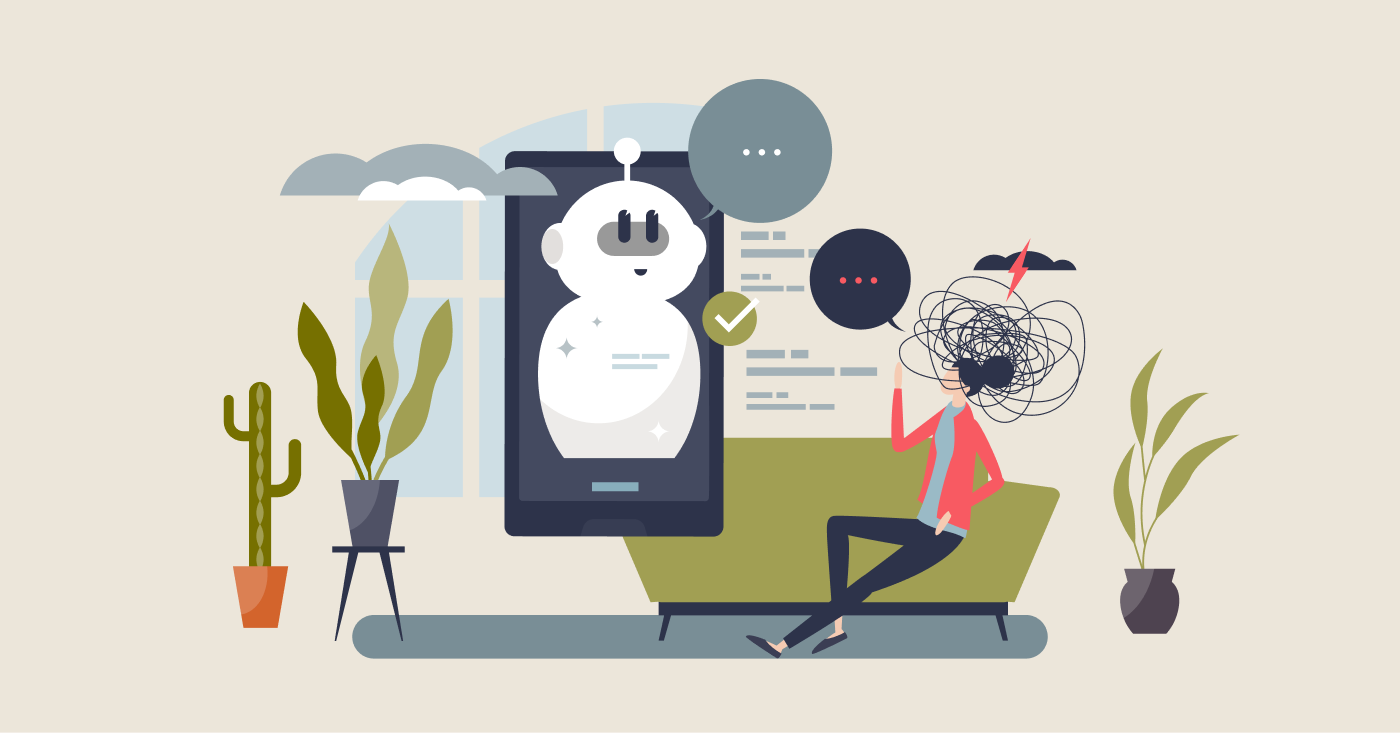 The AI Agent talks with a human employee